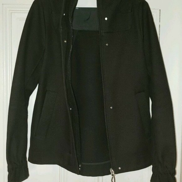 Lululemon Black Zip/Button Up Hooded Jacket - Picture 7 of 11